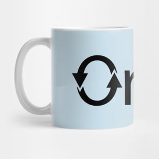 Orbit typography design Mug